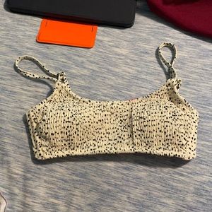 polka dot swimsuit top